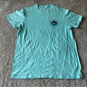 Quiksilver Teal Logo Crewneck Tee